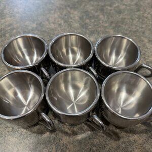 6 Vintage Farcal Italian Espresso Cups & Sandrik Sugar Bowl - Rare Find